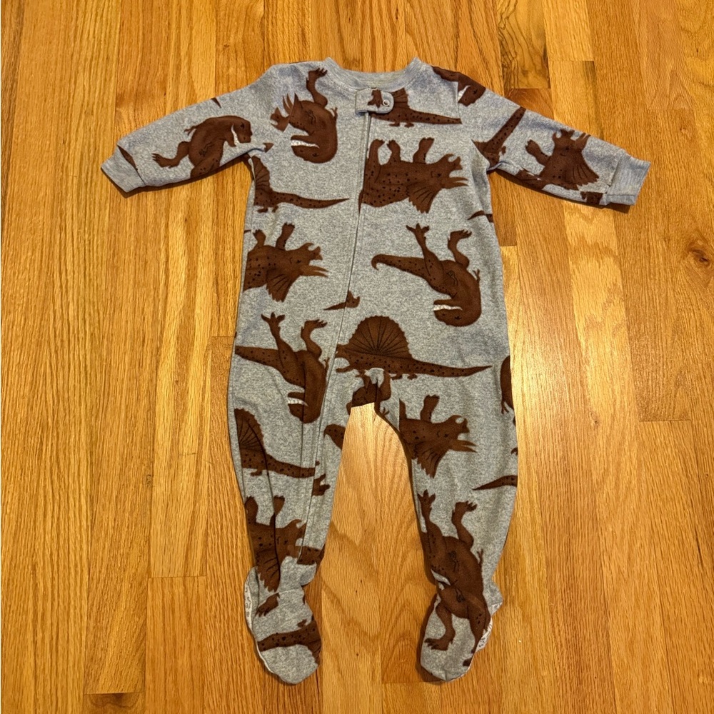 Dinosaur Print Baby Onesie